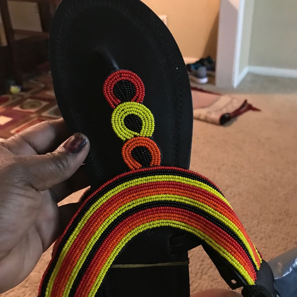 Hand made African sandals 100%leather all new?